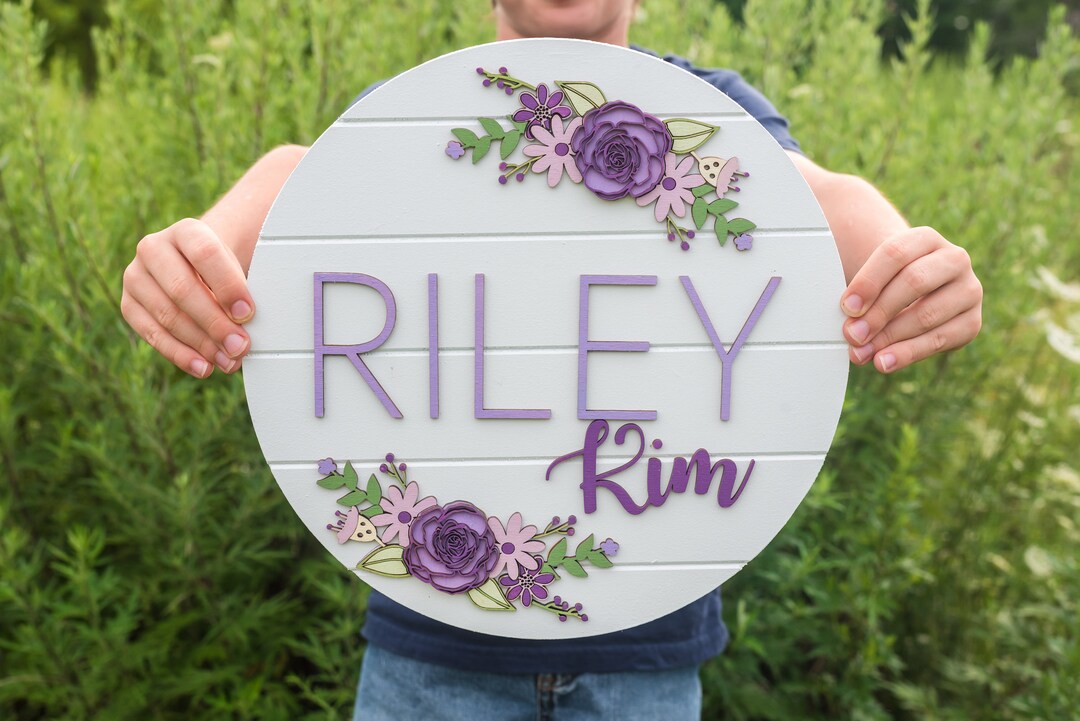 Custom Name Sign Kids Room Decor Wooden Name Sign Nursery Etsy