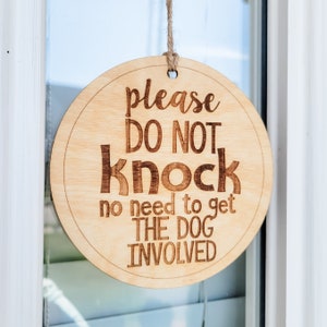 Do Not Ring Doorbell, Wood Sign, Do Not Knock, Housewarming Gift, Baby Shower Gift, No Soliciting