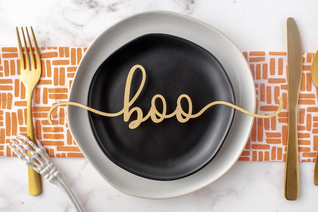 Halloween Place Setting, Halloween Place Settings, Table Decor, Place