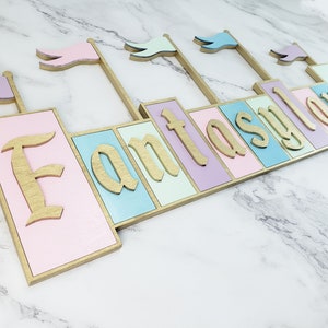 Custom Name Sign, Themepark Sign, Kids Room Decor, Baby Name Sign