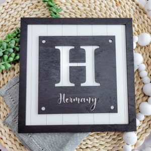 Houten naambord, gepersonaliseerd achternaambord, achternaam houten bord, huwelijkscadeau, jubileumcadeau afbeelding 7