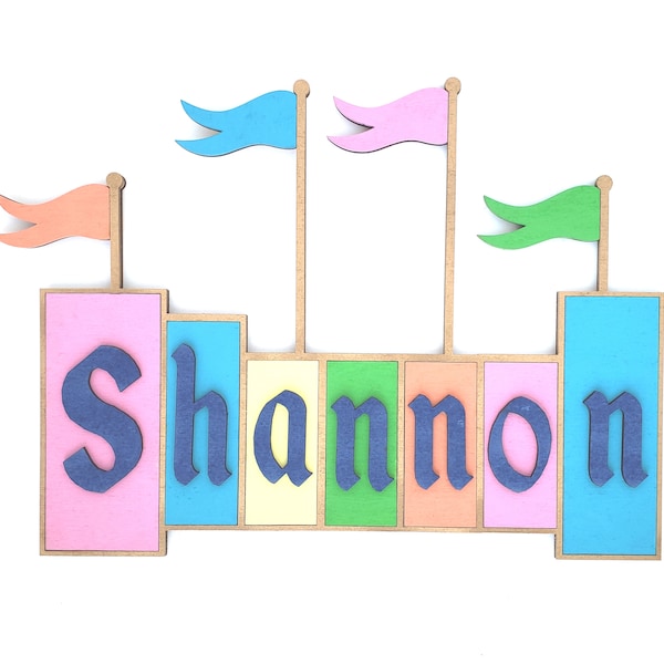 Custom Name Sign, Themepark Sign, Kids Room Decor, Baby Name Sign