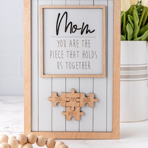 Mother's Day Puzzle Sign, Gift for Mom, Mother's Day Gift image 8