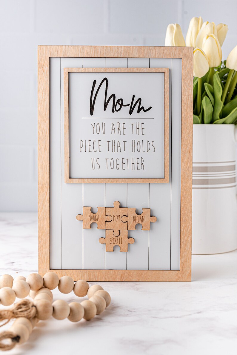 Mother's Day Puzzle Sign, Gift for Mom, Mother's Day Gift image 8