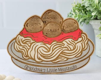 Grandkids Magnet, Wood Family Magnet, Mothers Day Personalized Gift, Mothers Day Gift for Grandma, Gift for Grandma