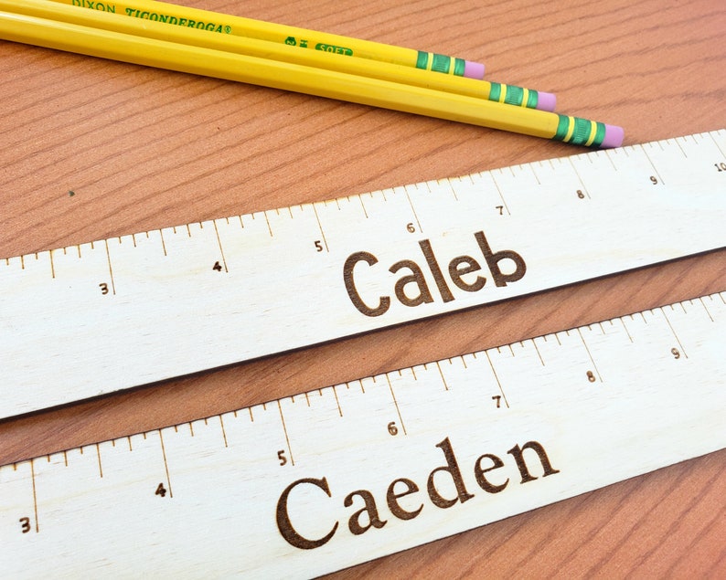 Personalized Ruler Wooden Ruler Back to School Teacher Etsy