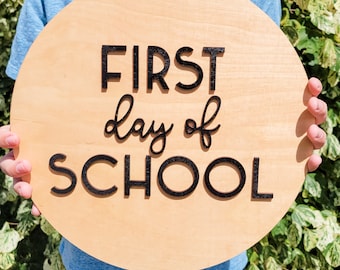 First Day of School Sign, Last Day of School Sign, Reversible, Back to School Sign