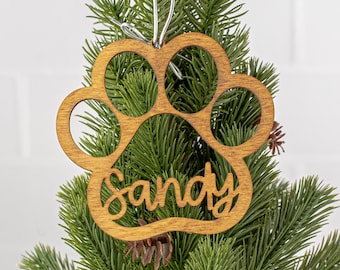 Dog Ornament, Pet Ornament, Dog Name, Personalized Ornament, Ornament Exchange