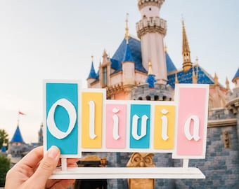 Disneyland Inspired Personalized Name Wall Sign