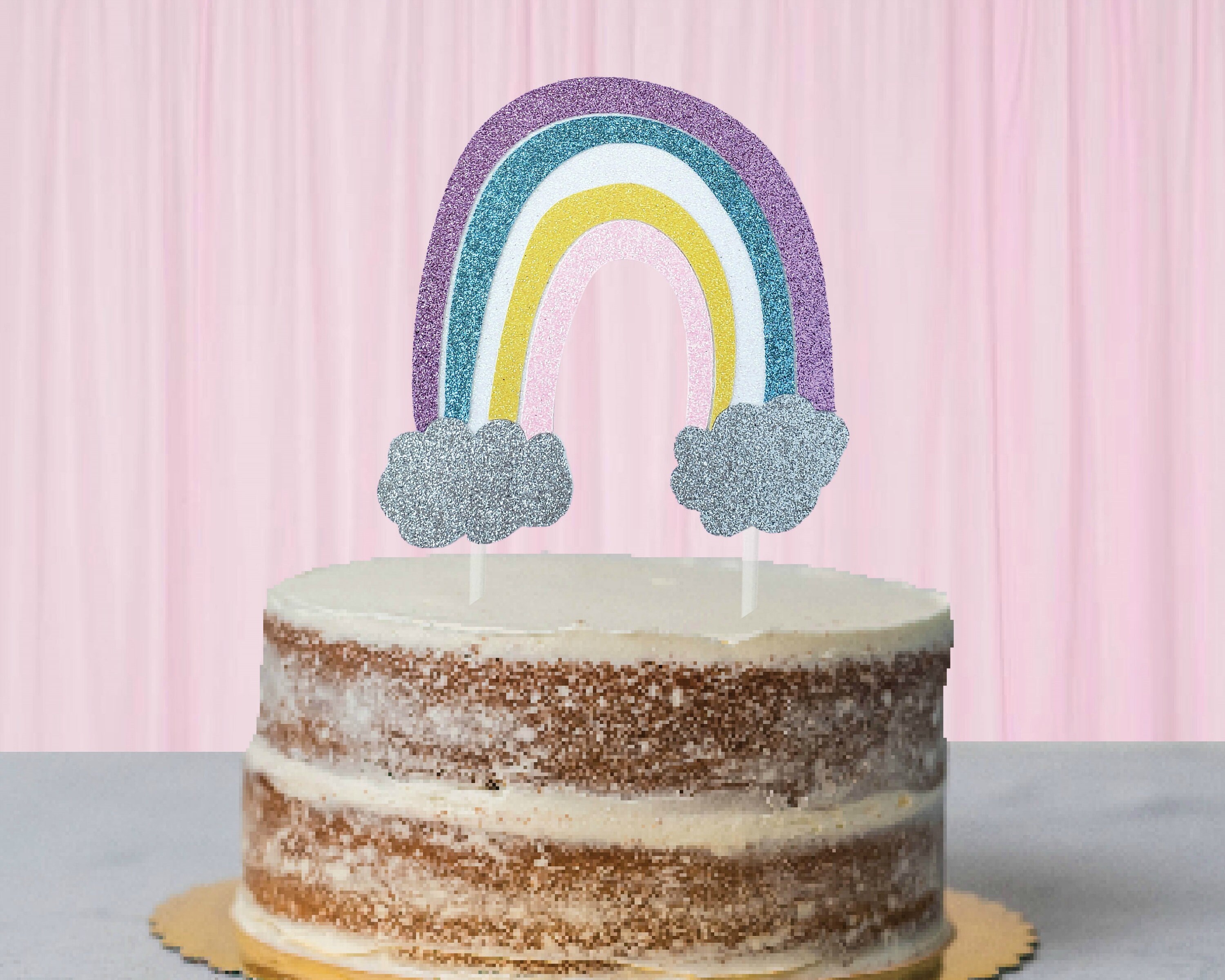 Rainbow Cake Topper, Boho Rainbow, Rainbow Party
