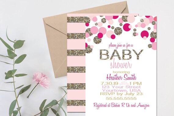 princess theme baby shower invitations