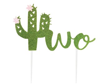 Cactus Cake Topper, Taco Twosday, Cactus Birthday Decorations, Fiesta Birthday