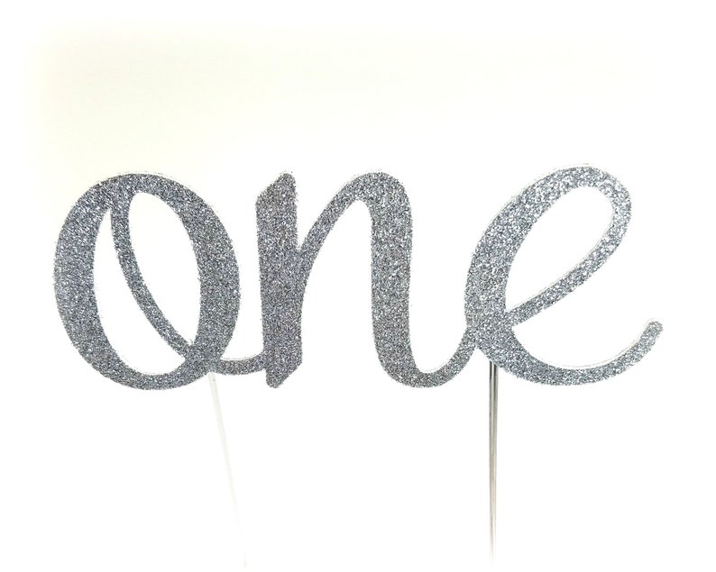 Blue One Cake Topper Birthday Cake Toppers First Birthday - Etsy