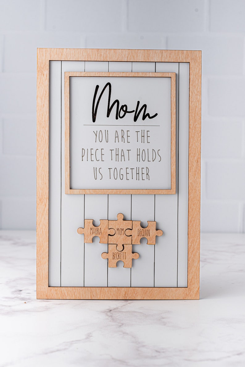 Mother's Day Puzzle Sign, Gift for Mom, Mother's Day Gift image 6