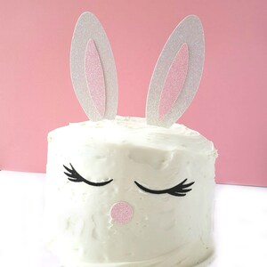 Hasen Torten topper, Ostern Torten topper, Tier Cake Topper, Ostern Cake Topper, Glitzer Cardstock