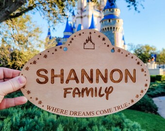 Custom Name Sign, Themepark Name Tag, Stroller Tag, Themepark Sign, Kids Room Decor, Baby Name Sign