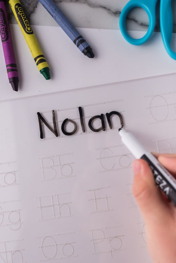 Personalized Name Tracing Sheet, Preschooler Handwriting Practice