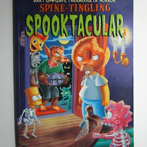 Spine-Tingling SPOOKTACULAR BART SIMPSON&#39;s Treehouse of Horror, Matt Groening, 1st Edition/1st Print, Very Good- 2001 Large Illus. Paperback