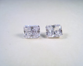9.00 CTW 7 mm x 9 mm Radiant Premium Cut Cubic Zirconias (2)