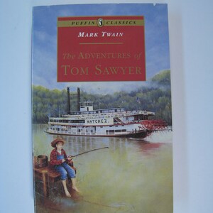 The ADVENTURES of TOM SAWYER, Mark Twain, 1st Edition thus/12th Printing, 1995 Good+ Puffin Classics Paperback
