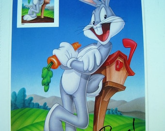 Collectible 1997 BUGS BUNNY Stamp Sheet - Uncut 32 Cent 10 Stamp