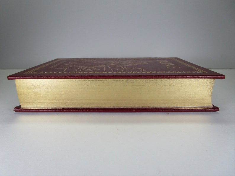 DUNE, Frank Herbert, 1987 1st Easton Press COLLECTORS Memorial Illustrated Edition Comme nouveau relié en cuir image 5