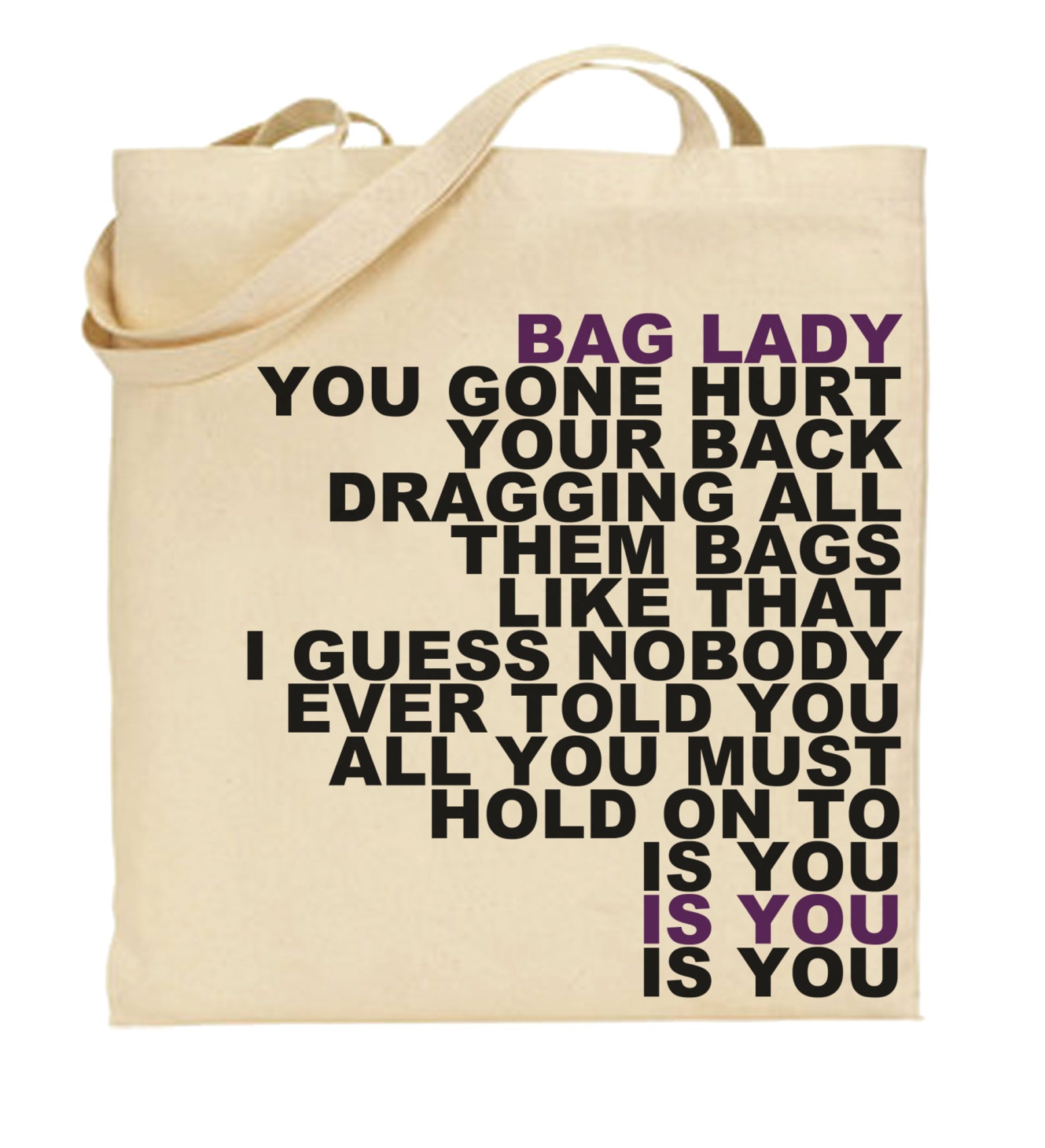 Erykah Badu Bag Lady Tote Etsy
