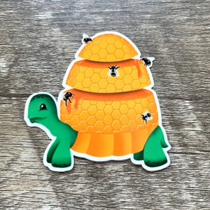 Schildpad/schildpad/abstract/Bee Hive vinyl waterdichte sticker/sticker