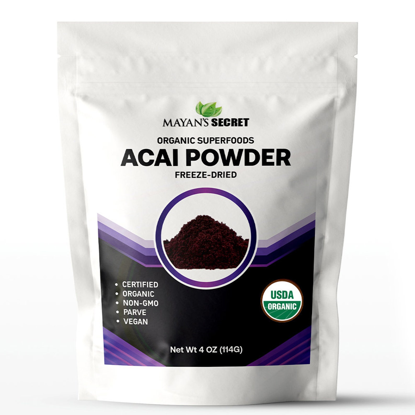 Organic Acai Powder Freeze Dried Antioxidant Etsy