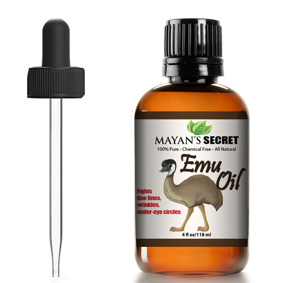 Emu Oil by Mayan's Secret, 100 Pure Natural Hair Strengthener Scar Minimizer Anti Aging Skin