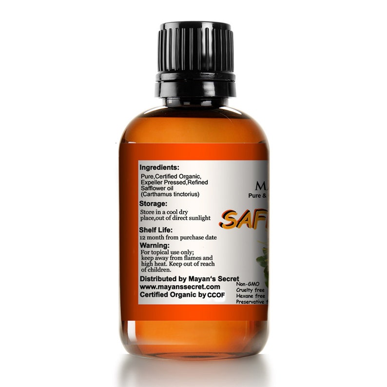 USDA Certigfied Organic Safflower Seed Oil High in Vitamin E Etsy