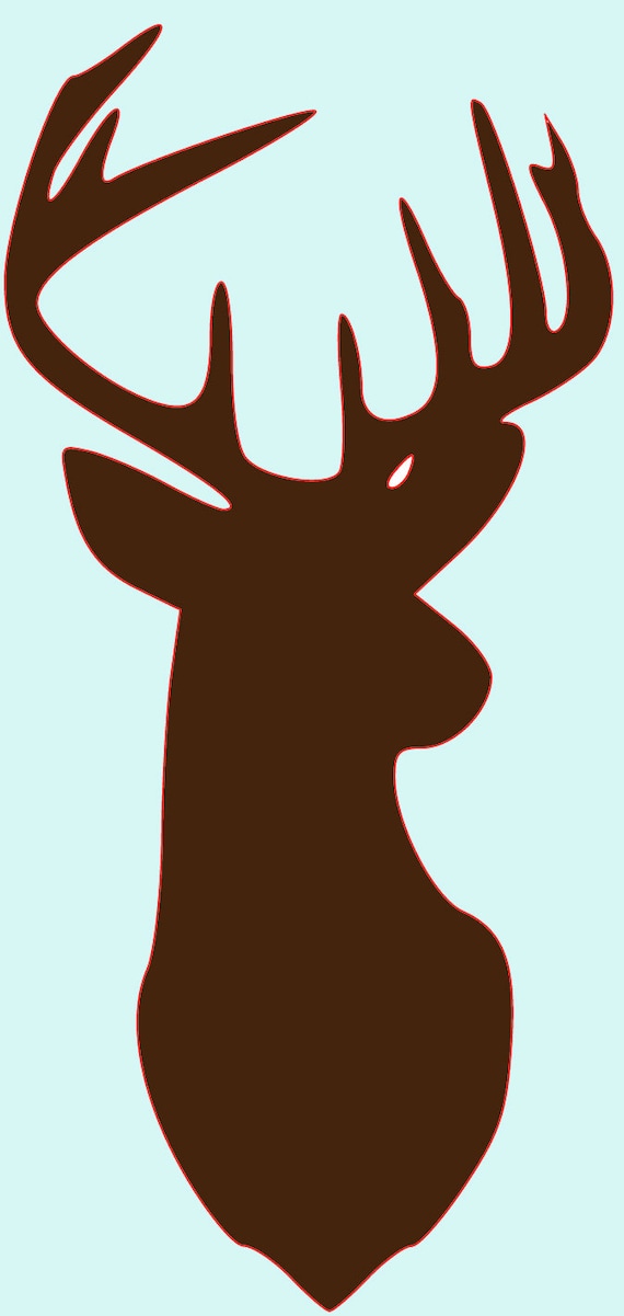 Download Buck Silhouette SVG Cut File Design deer cut file deer svg ...