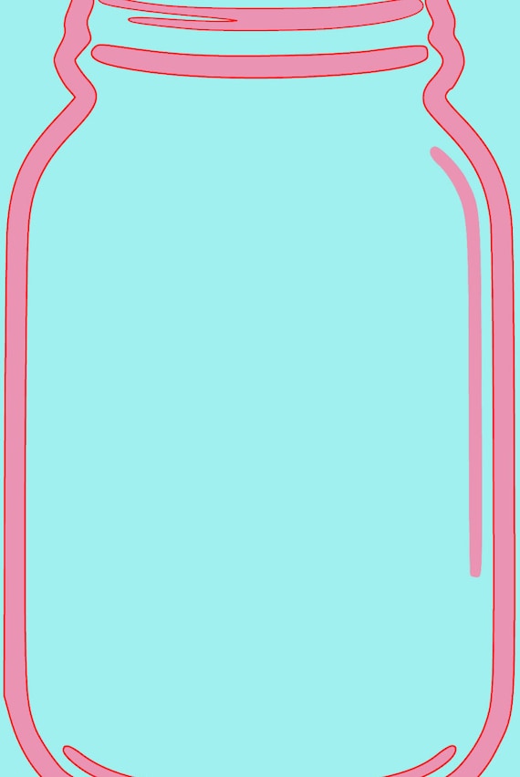 Download Mason Jar SVG Cut File | Etsy