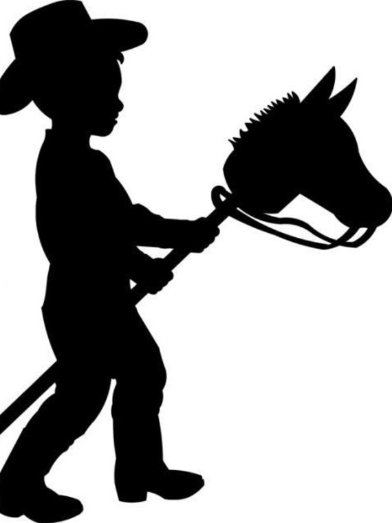 Download Vintage Boy on Horse SVG Cut File | Etsy