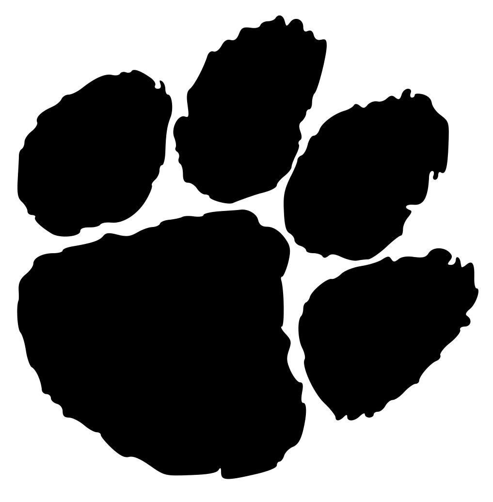 Tiger Paw Lion Paw Bobcat Paw SVG Cut File Design Mascot SVG | Etsy