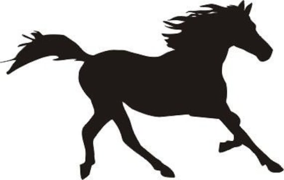 Download Horse Silhouette SVG Cut File Design | Etsy