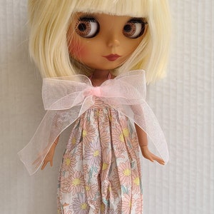 Blythe 1/6 doll clothes PRE OWNER Flowers jumpsuit ONLY