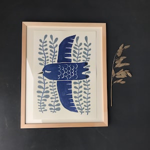 POSTER!!! Blauer Vogel A3/A4