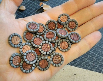 20 OCCUPIED TOKENS for Everdell. Handmade polymer clay.