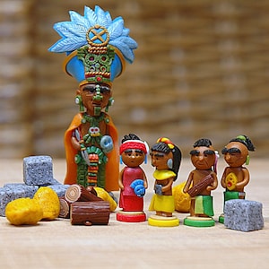 TZOLK'IN: The Mayan Calendar | game components | mepples | boardame | handmade