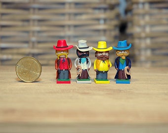 Great Western Trail | GWT | figurines | cowboys | locomotives | game components | mepples | boardame | handmade