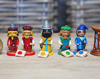 The Voyage of Marco Polo - handmade figurines & tokens |game components | mepples | boardame | handmade