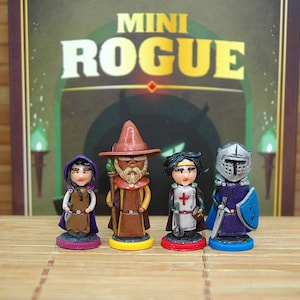 Mini ROGUE - personaggi fatti a mano | componenti di gioco | mepples | boardame | fatto a mano