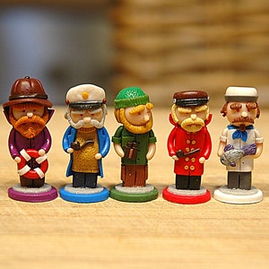 Le Havre - handmade SAILORS & SHIPS | game components | mepples | boardame | handmade