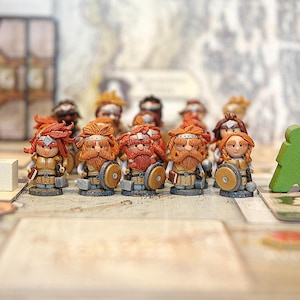 Lords of Waterdeep - handmade FIGURINES | 25 warriors | 25 thieves | 25 mages | 25 priests | figurines | handmade | upgrade