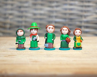 Agricola - handmade figurines, mepples, families