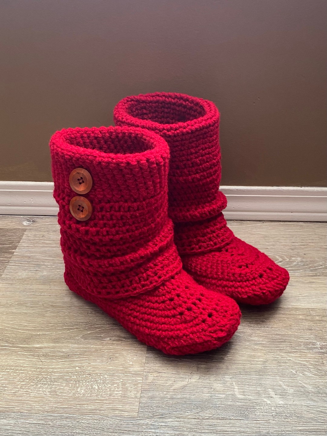 Crochet Slipper Boot Pattern