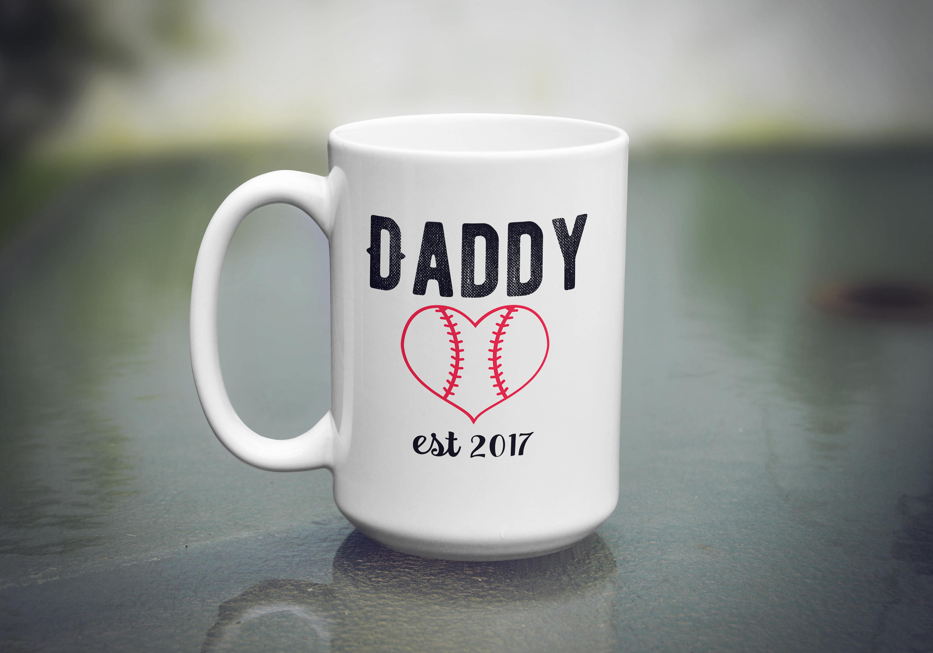 Personalized Dad Established Cup Coffee Mug