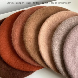 Woolmark Wool Beret: Thick French Style Beret, 24 Colors