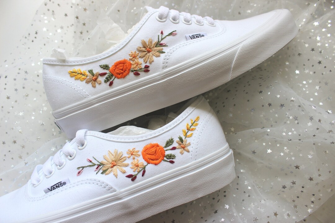 Hand Embroidered Wedding Shoes, Embroidered Shoes, Custom Wedding ...